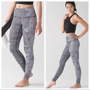 Lululemon Dottie tribe wunder under hi rise leggings
